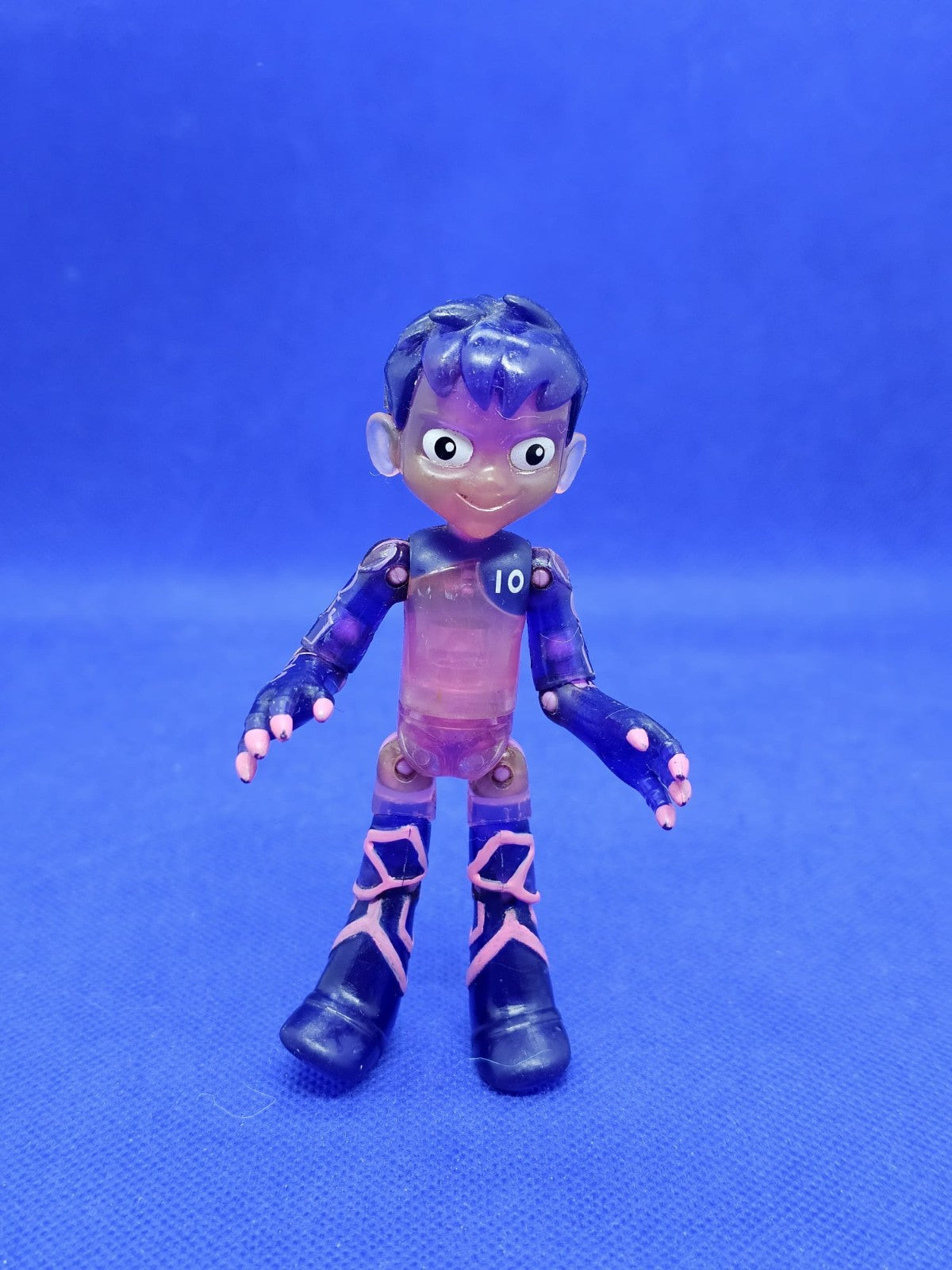 Glitch Ben Ben 10 Playmates 2018 Figurine Violette Translucide0