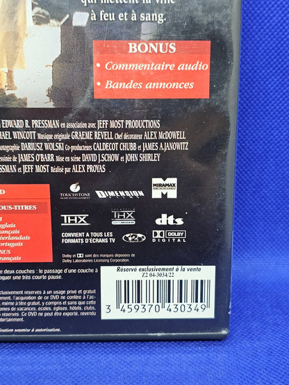The Crow DVD Édition Spéciale Brandon Lee Alex Proyas Buena Vista 19943