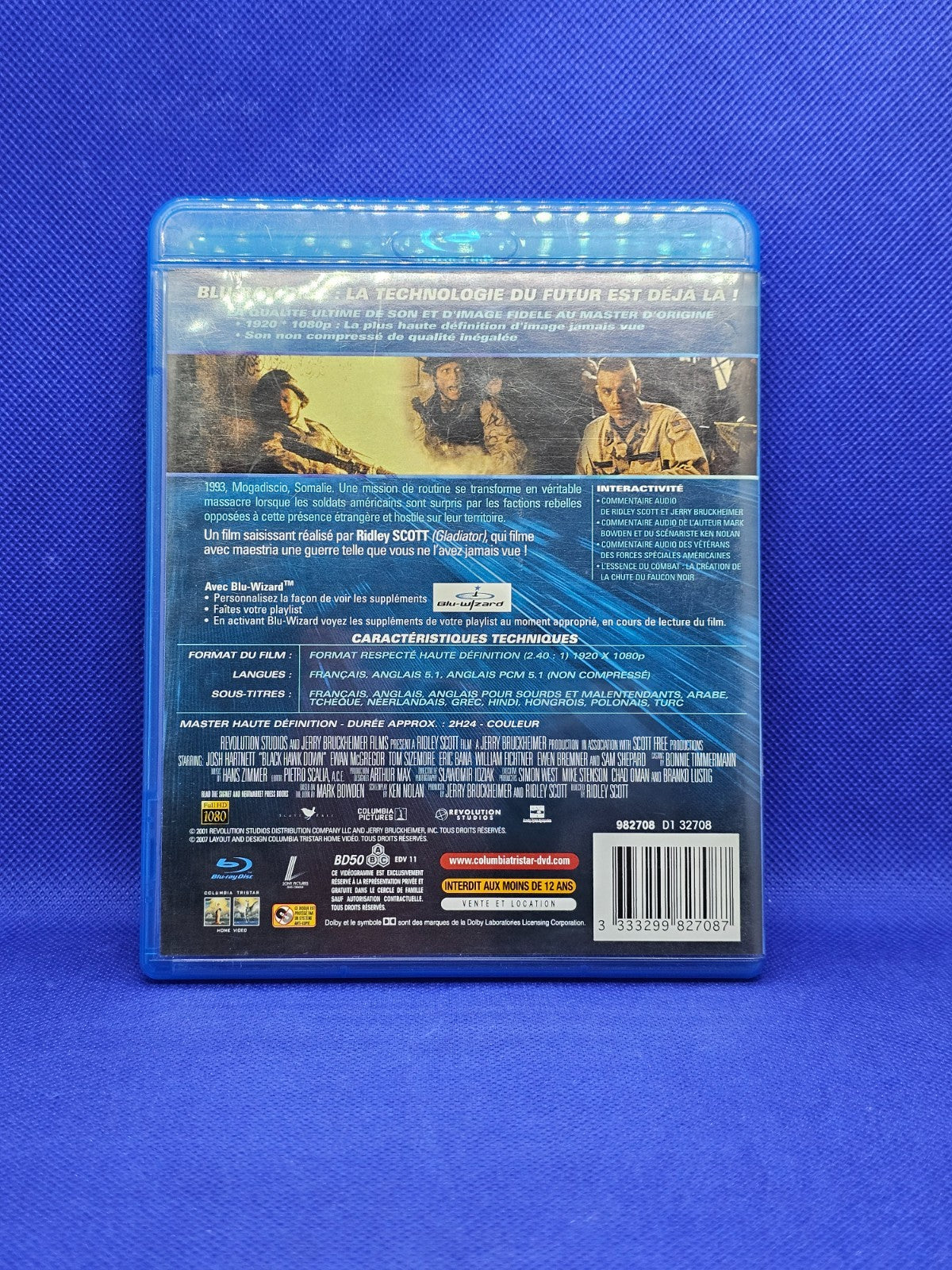 La Chute du Faucon Noir Blu ray Ridley Scott Columbia TriStar 20071