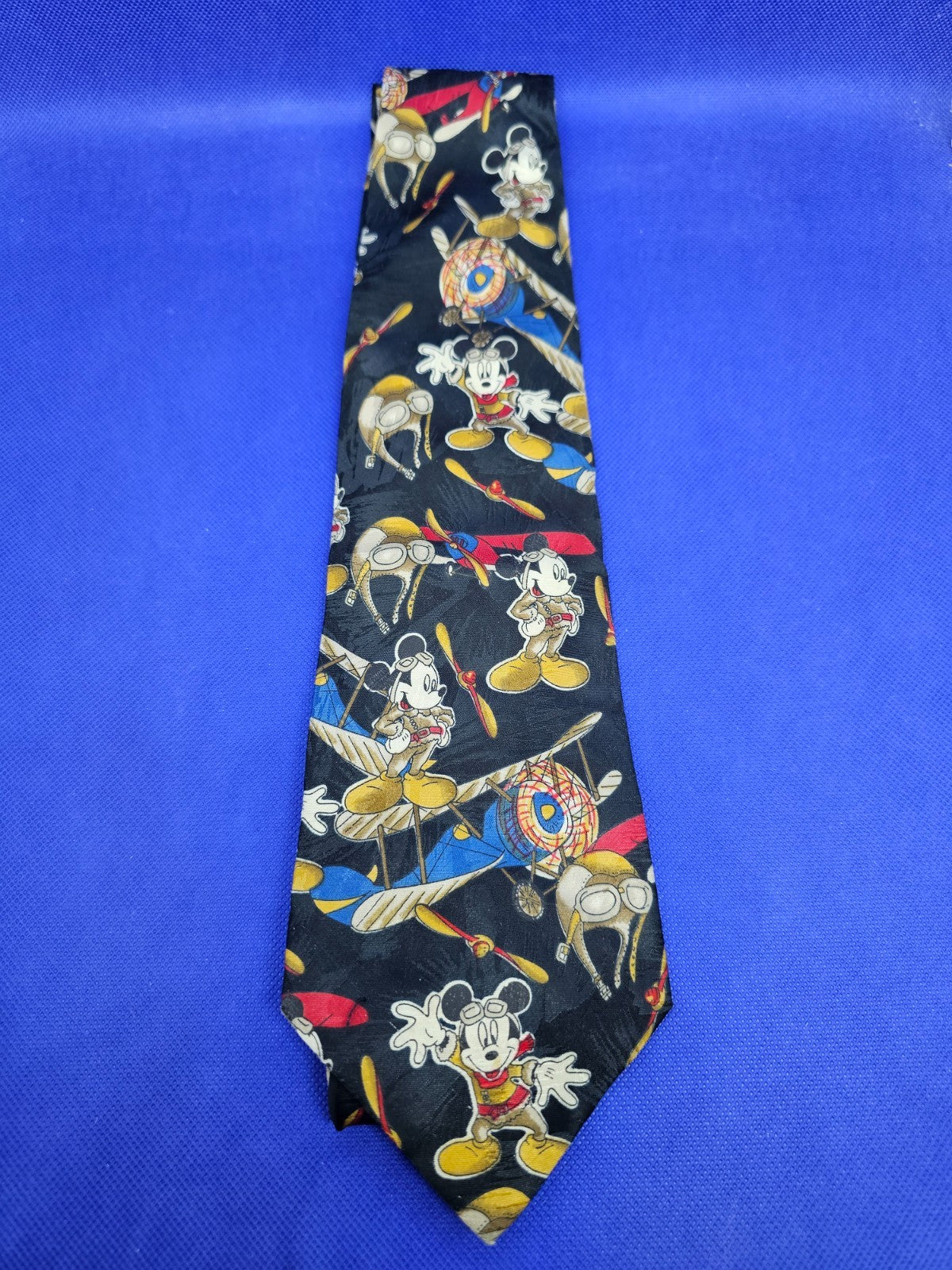 Cravate Mickey Mouse Aviation Disney Mickey Unlimited Vintage Années 900