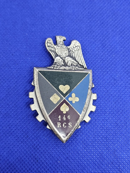 Insigne Militaire 14e RCS Régiment Commandement Soutien Drago Paris Vintage0
