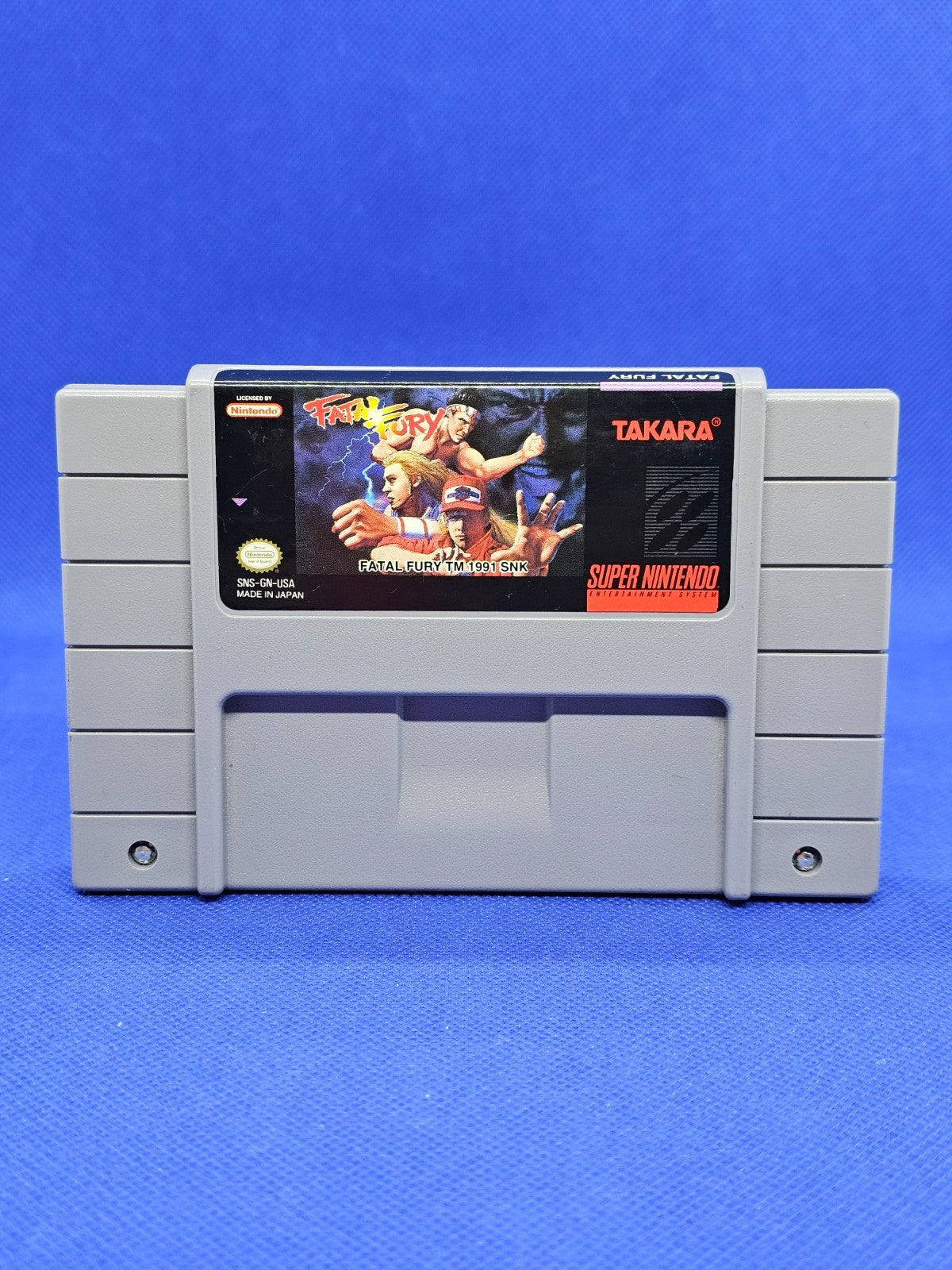 Fatal Fury Super Nintendo SNES USA Takara 1991 Cartouche0