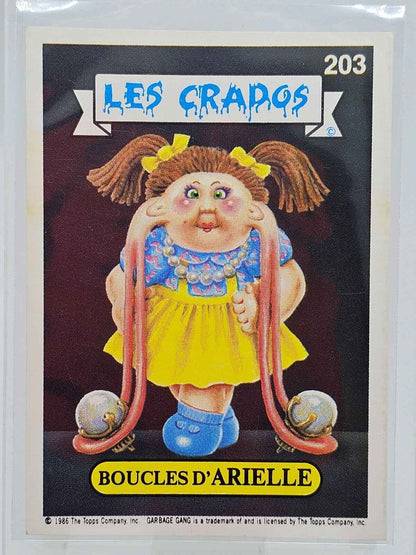 Carte Les Crados n°203 - Boucles d'Arielle - 1986 - Topps