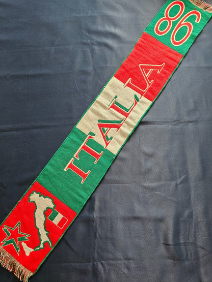 Écharpe Italie 98 Supporter Football Italia Coupe du Monde Vert Blanc Rouge1