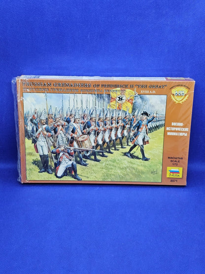 Zvezda 8071 Grenadiers Prussiens Frédéric II 172 2009 Complet0