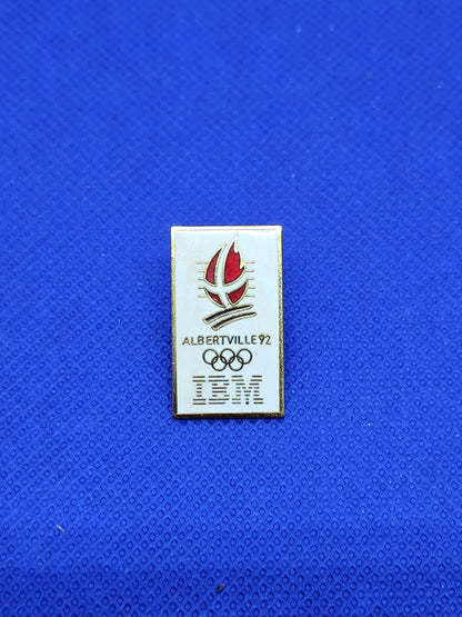 Pin's IBM Jeux Olympiques Albertville 1992 JO Vintage Collection0