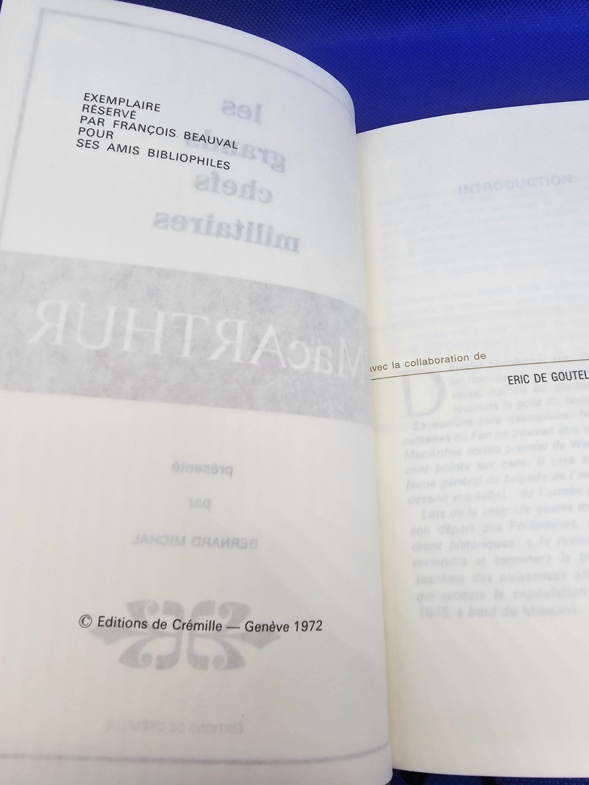 MacArthur Les Grands Chefs Militaires Éditions de Crémille 1972 Livre Historique4