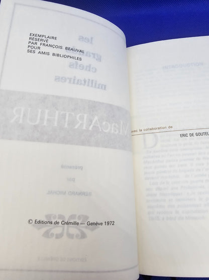 MacArthur Les Grands Chefs Militaires Éditions de Crémille 1972 Livre Historique4
