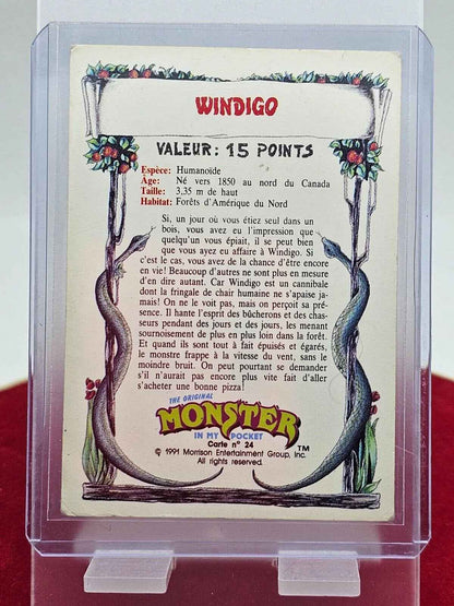 Carte - FR - VF - Monster In My Pocket MIMP - Windigo