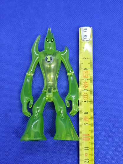 Goop Ben 10 Alien Force Bandai 2008 Figurine Verte Translucide 10 cm Incomplète3