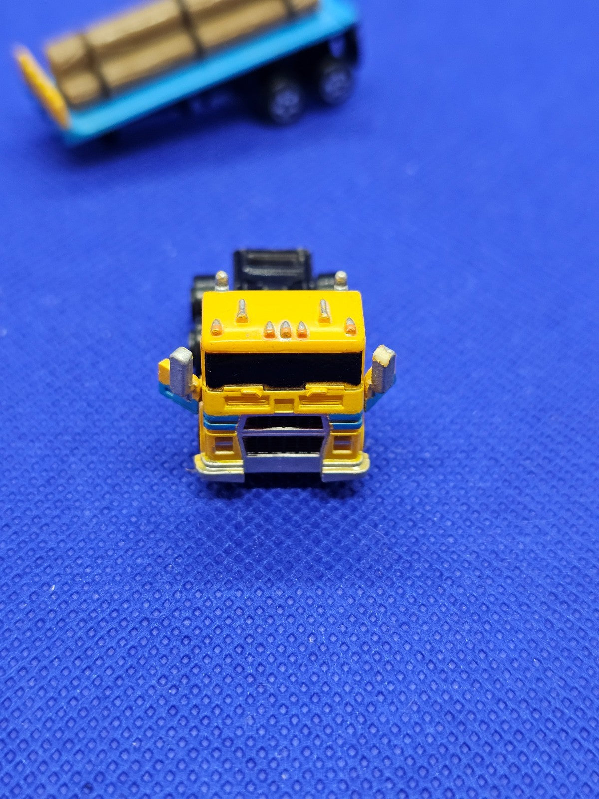 Micro Machines Log Flatbed Semi Truck Lumberjacks Galoob 1989 Camion Grumier3
