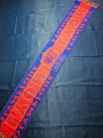 Écharpe Olympique Lyonnais OL Supporter Football Vintage Rouge Bleu Ligue 11