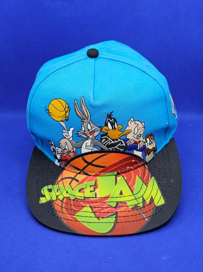 Casquette Space Jam Tunes Squad Bugs Bunny Snapback Vintage Bleu Noir0