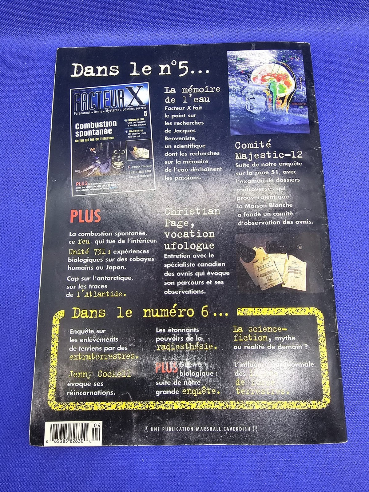 Facteur X n°4 OVNIS Paranormal Mystères Marshall Cavendish Vintage1