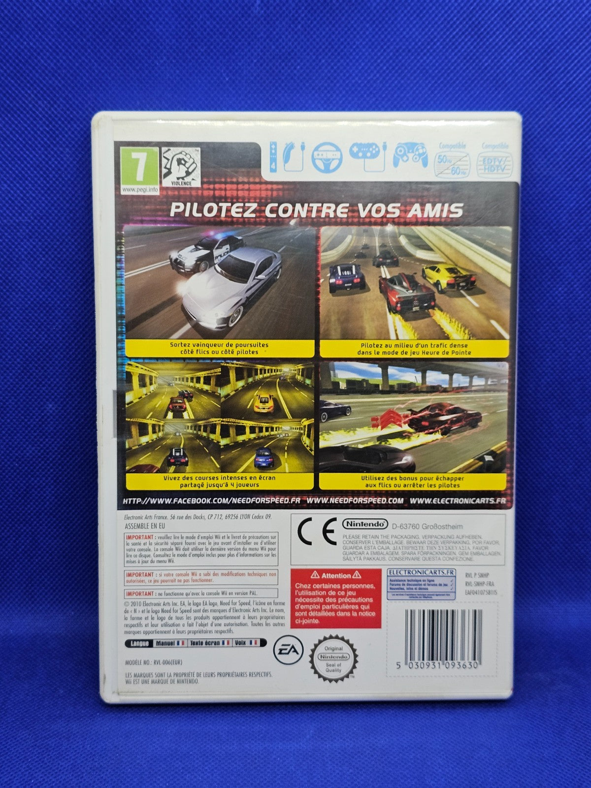 Need for Speed Hot Pursuit Nintendo Wii PAL FR EA 2010 Sans Notice1