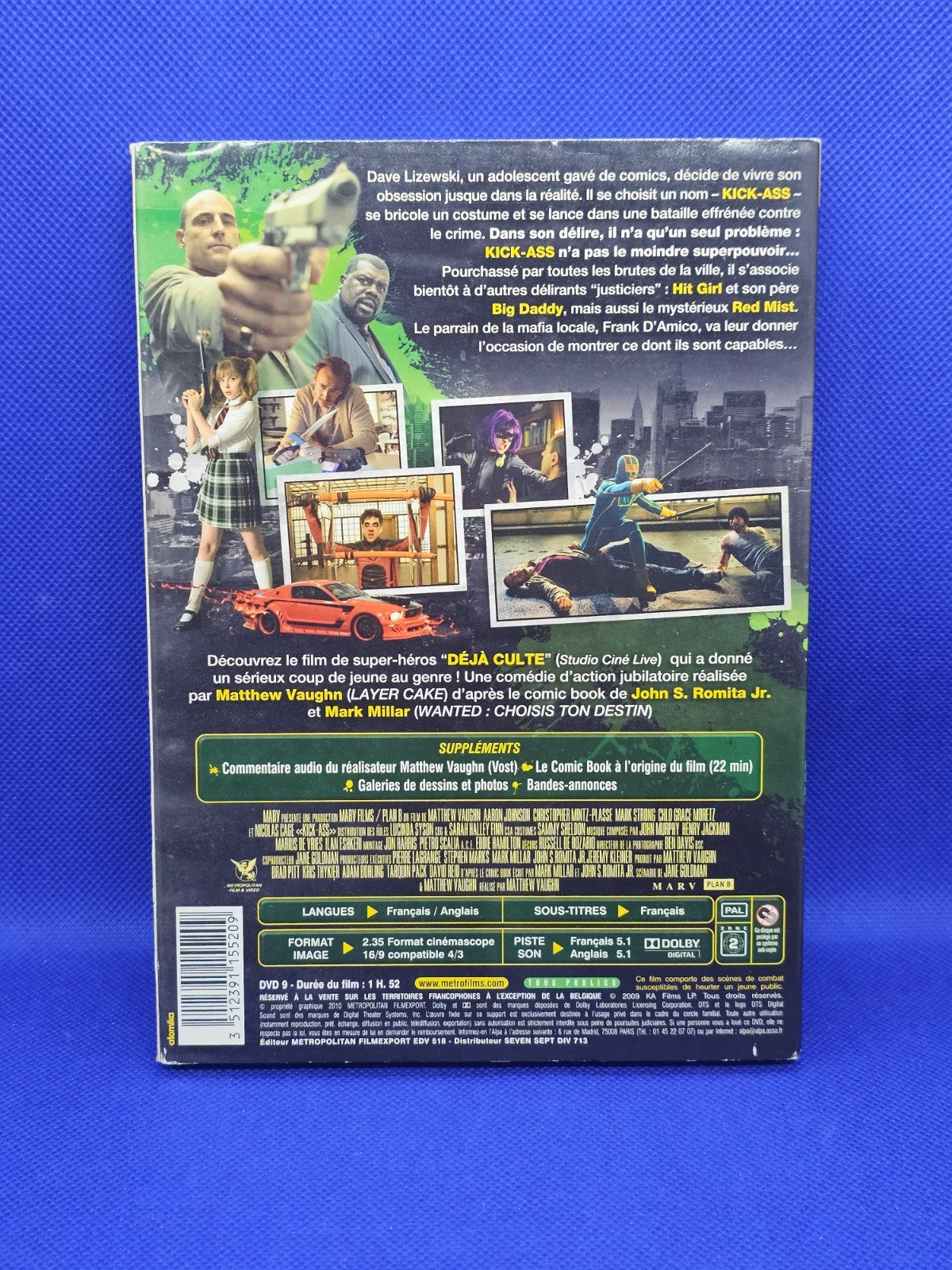 Kick-Ass DVD Édition Prestige Metropolitan Filmexport 2010 Zone 2 PAL1