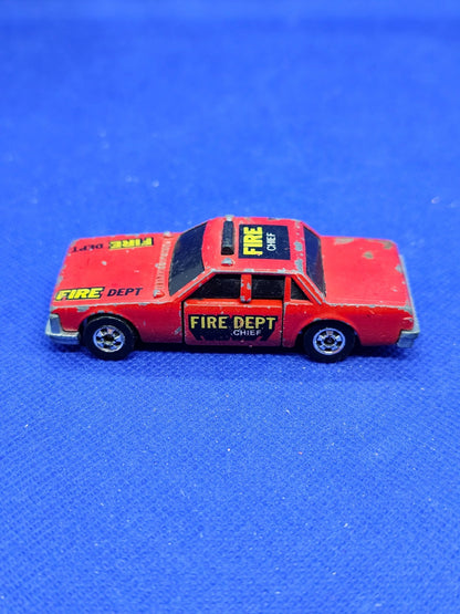 Fire Smasher Fire Chief Hot Wheels Crack Ups Mattel 1983 Hong Kong 7 cm2