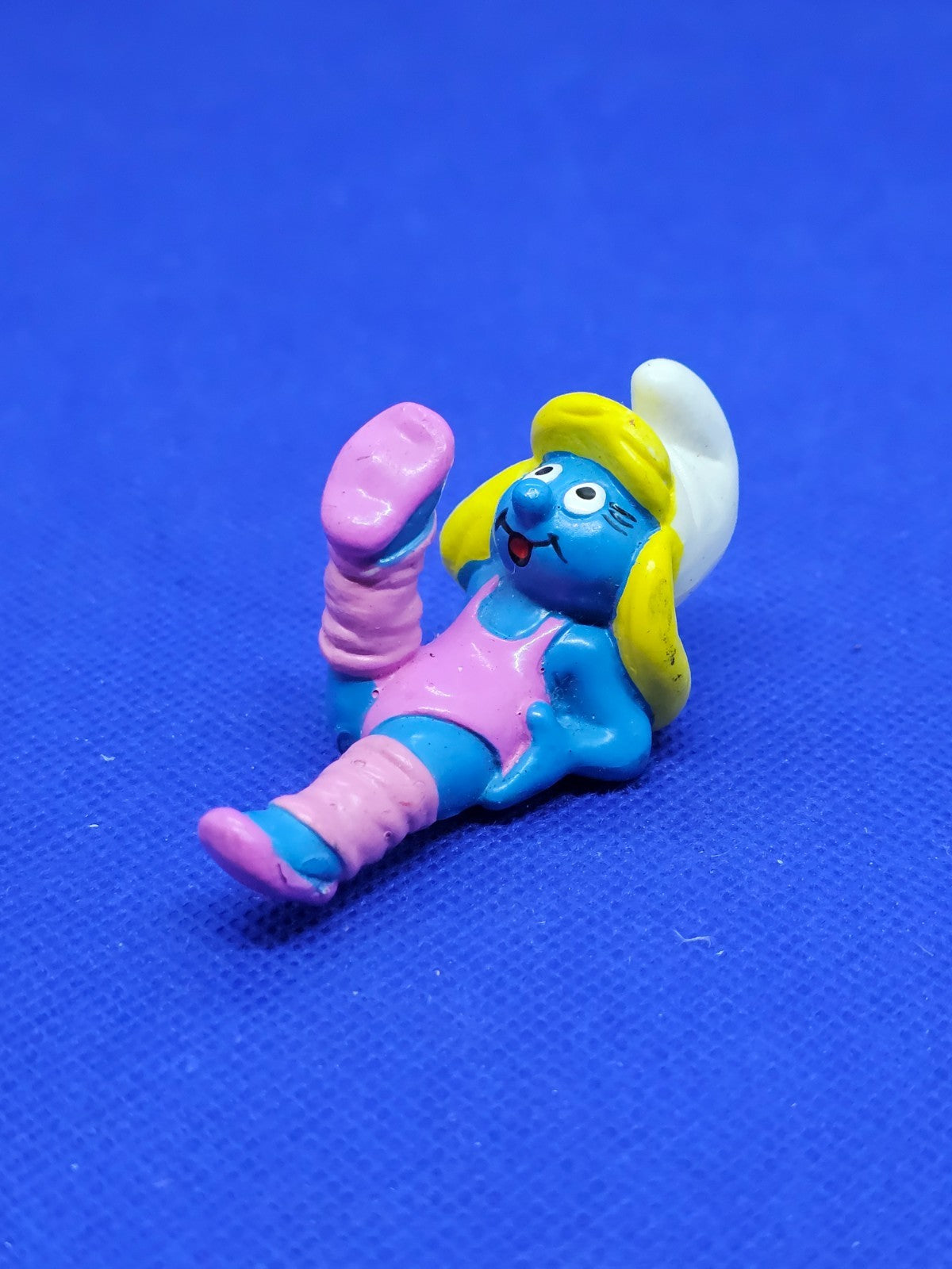Schtroumpfette Aérobic 20457 Les Schtroumpfs Schleich Peyo 1998 Fitness Vintage0