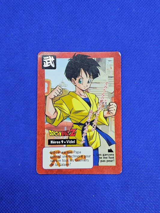 Dragon Ball Z Carddass Héros 9 Videl Part 16 Bandai 1995 Française0