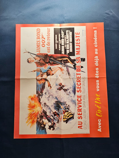 Poster James Bond 007 On ne vit que deux fois Au service secret de Sa Majesté Un1