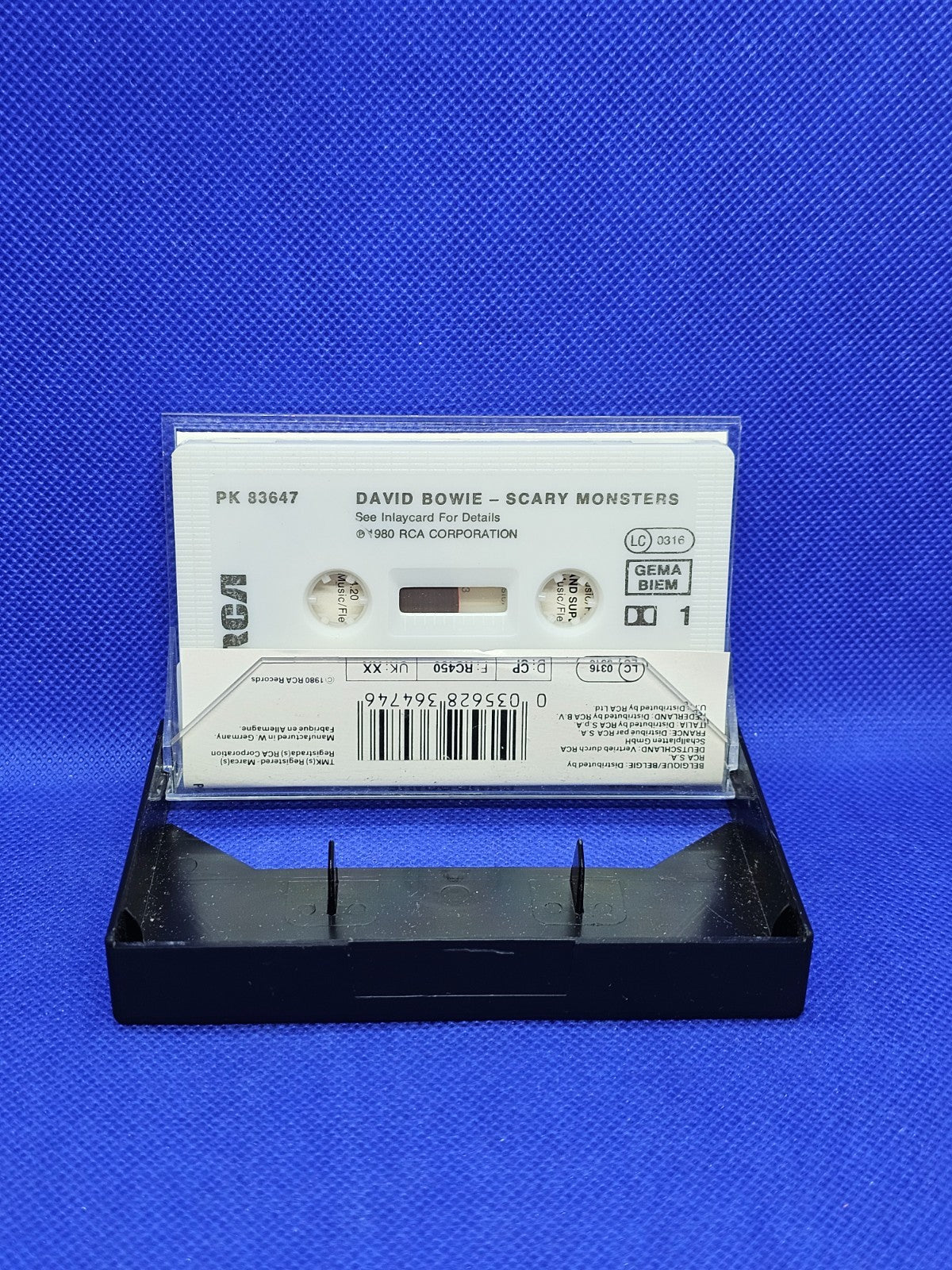 David Bowie Scary Monsters and Super Creeps cassette audio RCA PK 83647 19802