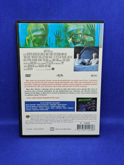 Mars Attacks DVD Tim Burton Jack Nicholson Warner Bros Édition Simple1