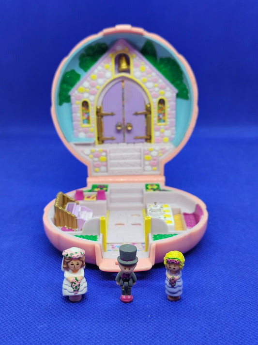 Polly Pocket Wedding Day Bluebird Toys 1989 Coffret Mariage, Complet figurines –0