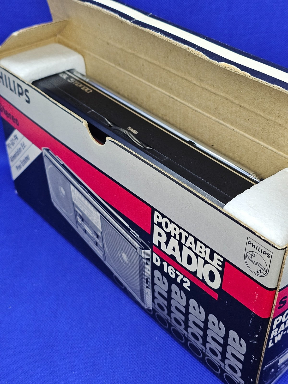 Radio Portable Philips D1672 Stereo LW MW FM Années 80 Avec Boîte7