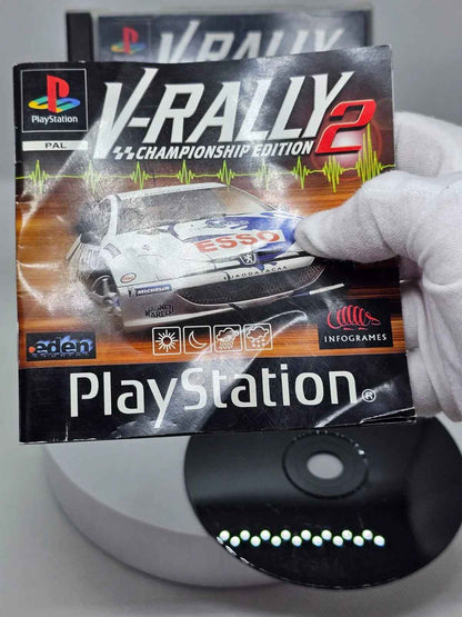 V-Rally 2 Championship Edition, PlayStation 1, Infogrames 1999, CD Rayé !