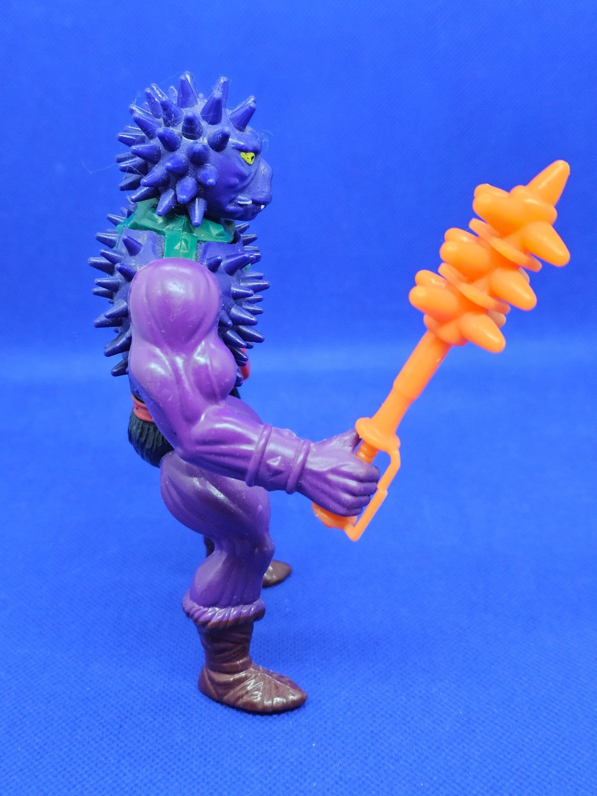 Poitos Spikor MOTU Maîtres de l'Univers Mattel 1984 Full Malaysia avec arme1