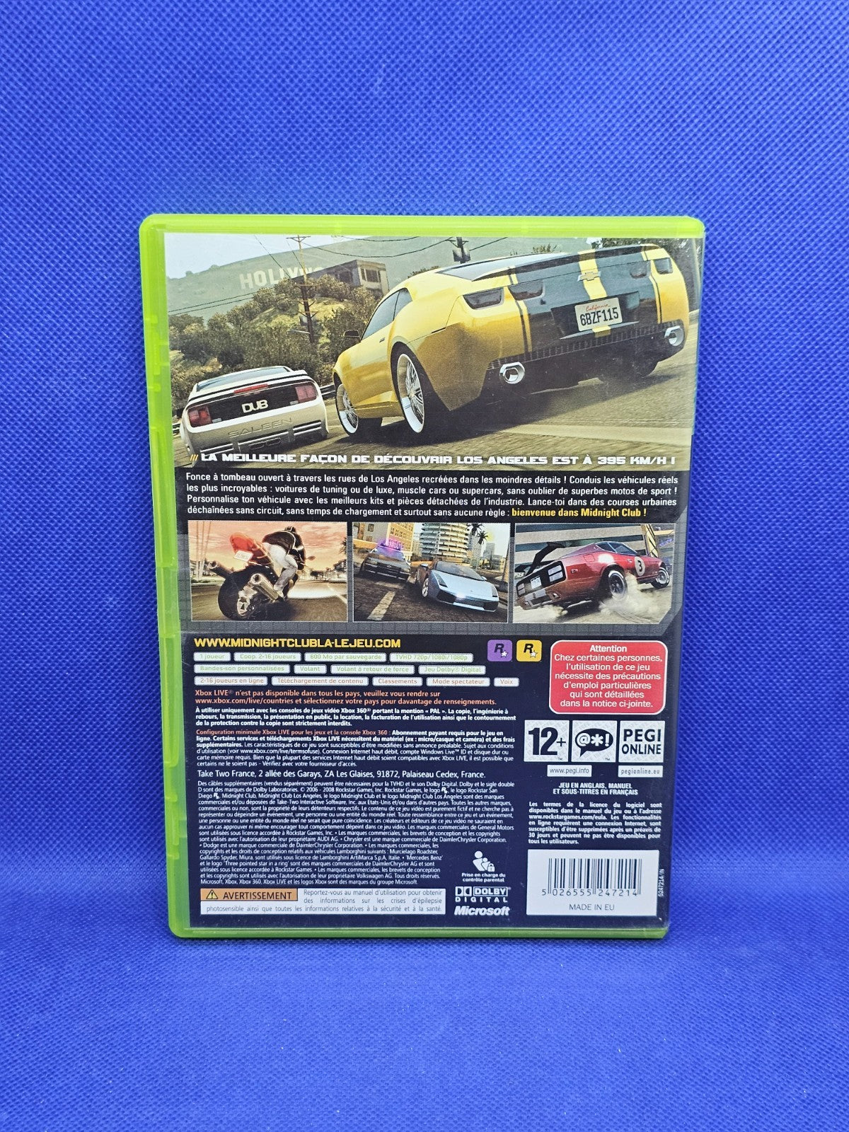 Midnight Club Los Angeles Xbox 360 PAL Rockstar Games 20081