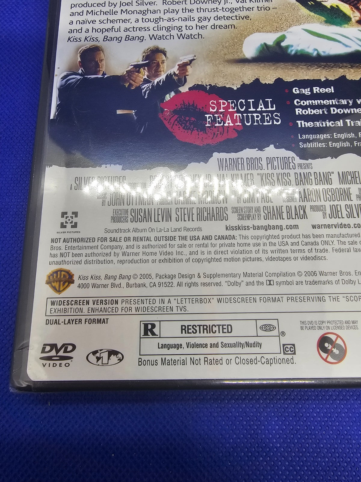 Kiss Kiss Bang Bang DVD WideScreen Édition Robert Downey Jr Val Kilmer 2005 Neuf2