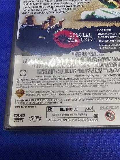 Kiss Kiss Bang Bang DVD WideScreen Édition Robert Downey Jr Val Kilmer 2005 Neuf2