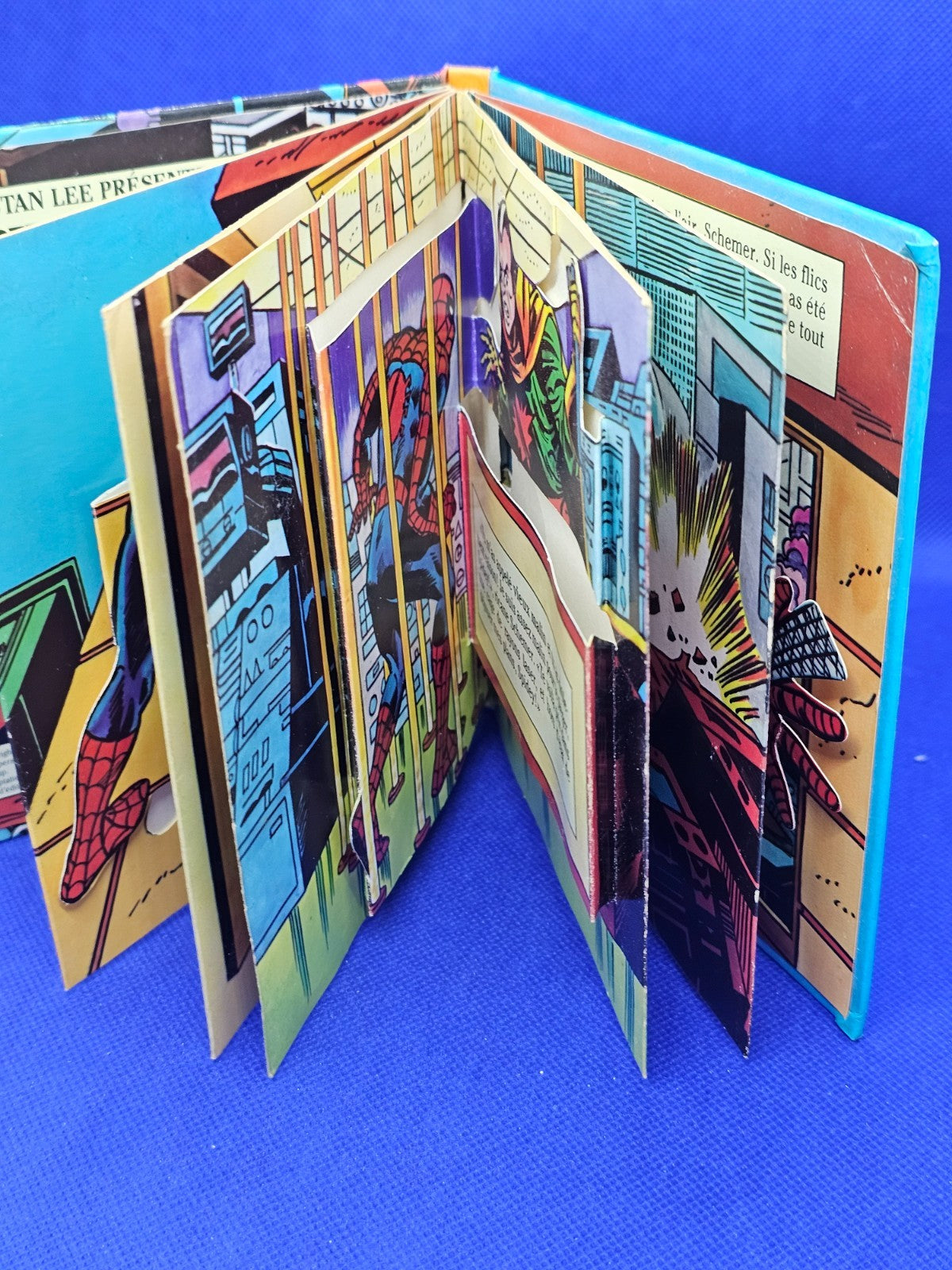 Spider-Man et Schemer le Diabolique Pop-Up Marvel Nathan 1982 Livre Animé5