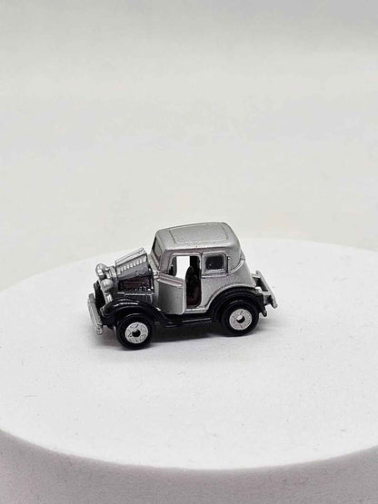 Micro Machines '32 Ford Vicky Silver Gray 1989 Galoob Opening Parts Work