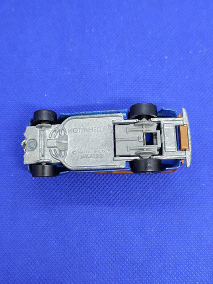 Ford Woodie 40s Hot Wheels Real Riders Vintage Malaysia 1979 Bleu Marron3