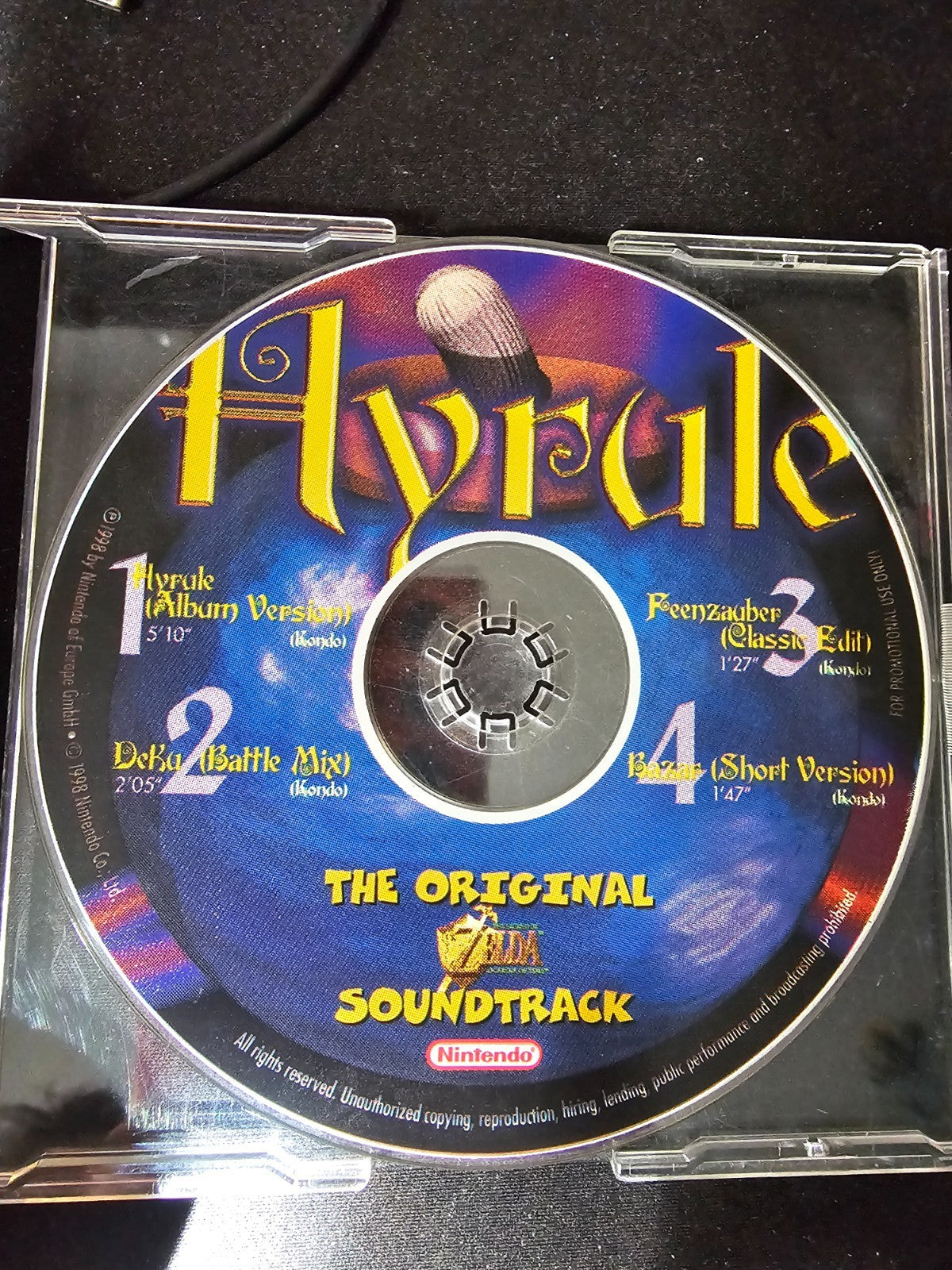 CD Soundtrack Zelda Hyrule Nintendo 1998 Ocarina Of Time1