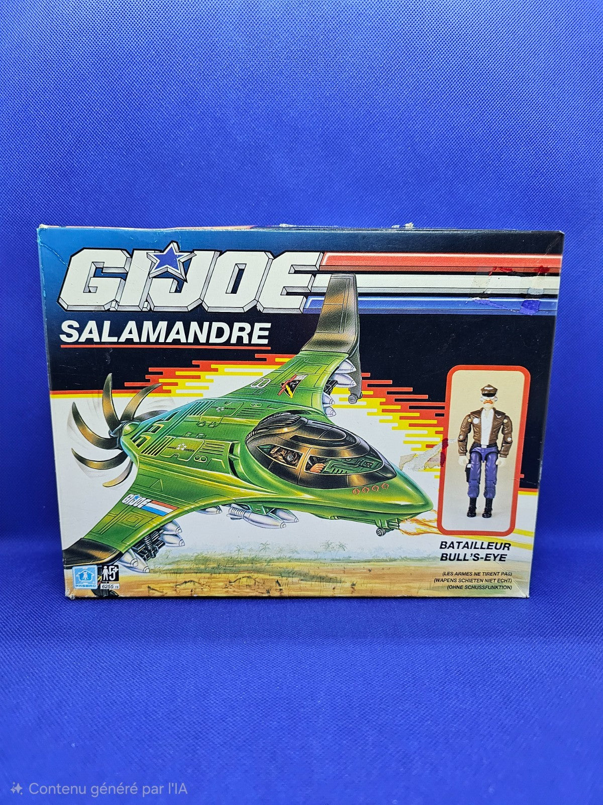 G.I. Joe Salamandre Véhicule 6255 Vintage Hasbro Années 80 Figure Bull’s‑Eye Com0