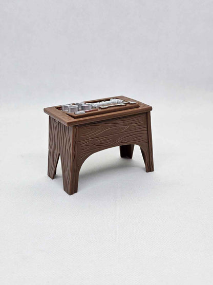 Table Atelier TMNT, Accessoire Tortues Ninja, Playmates, 2003, 7 cm
