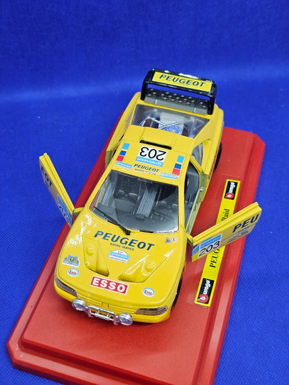 Peugeot 405 Turbo 16 Raid 203 Bburago 124 Made in Italy Avec Boîte7