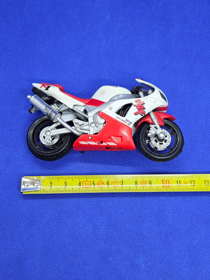 Maisto Yamaha YZF R1 118 Moto Miniature Blanc Rouge Die Cast3