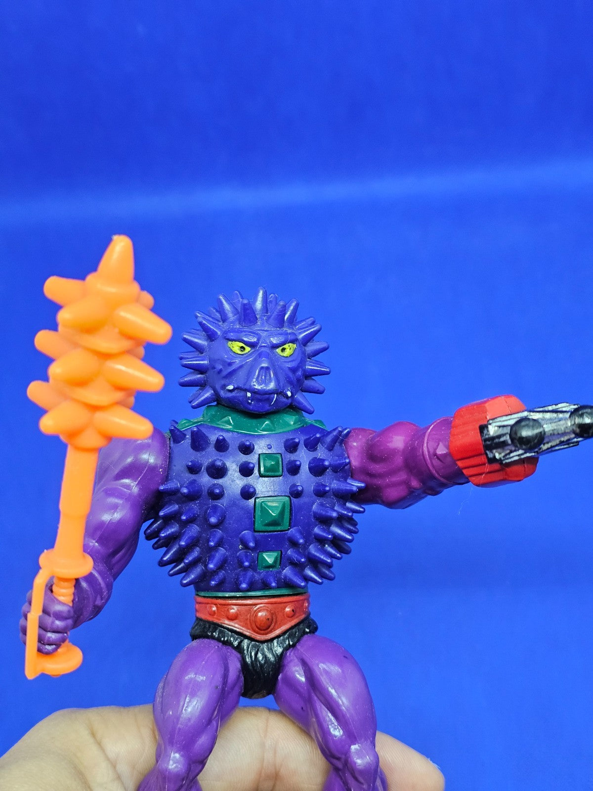 Poitos Spikor MOTU Maîtres de l'Univers Mattel 1984 Full Malaysia avec arme7