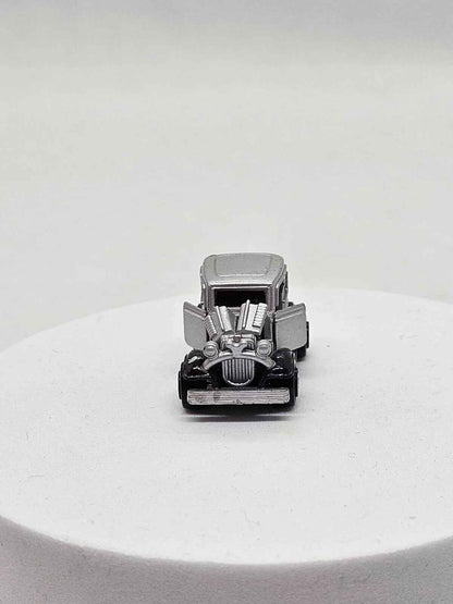 Micro Machines '32 Ford Vicky Silver Gray 1989 Galoob Opening Parts Work