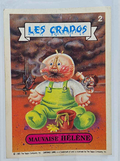 Carte Les Crados n°2 - Mauvaise Hélène - 1985 - Topps