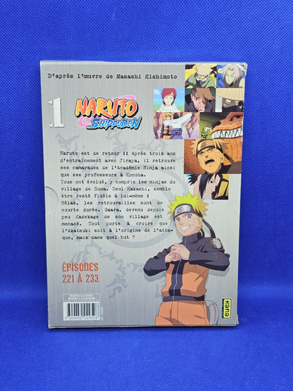 Naruto Shippuden Coffret DVD Volume 1 Kana 3 DVD Épisodes 221 à 2331
