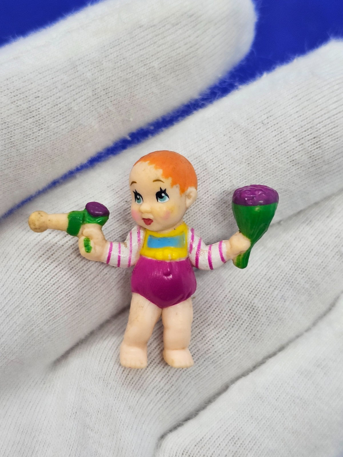 Mini Babies Connectables, Ideal Toys 1998, Figurine Bébé Vintage 3,5 cm, Rare2