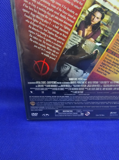 V For Vendetta DVD 2 Discs Special Edition Warner Bros 2006 Zone 13