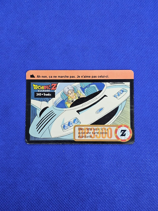 Trunks Dragon Ball Z Carddass FR n°340 Bandai 1997 DP 33000