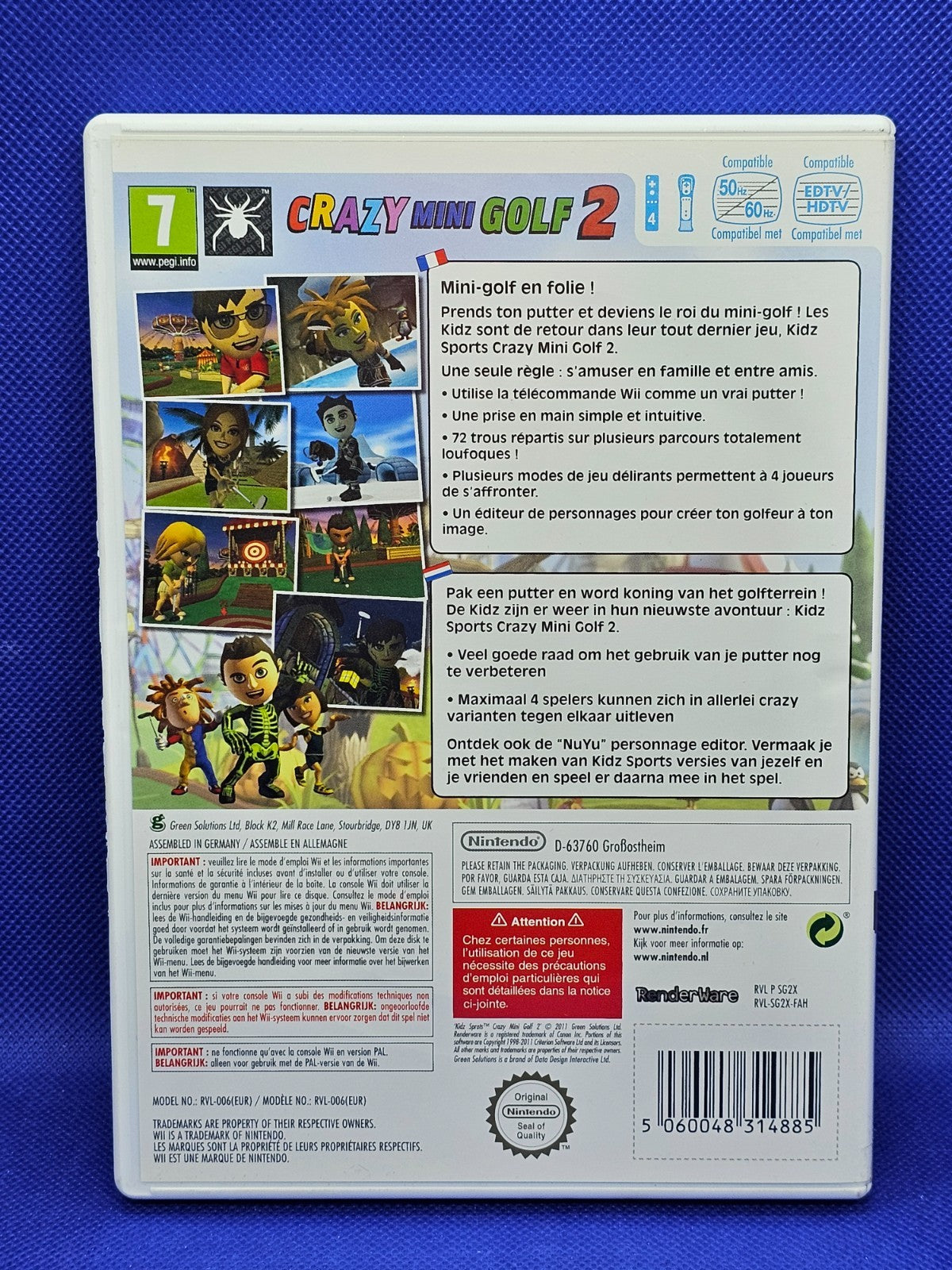 Crazy Mini Golf 2 Nintendo Wii PAL Kidz Sports 2011 Complet1