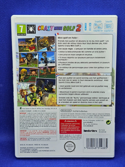 Crazy Mini Golf 2 Nintendo Wii PAL Kidz Sports 2011 Complet1